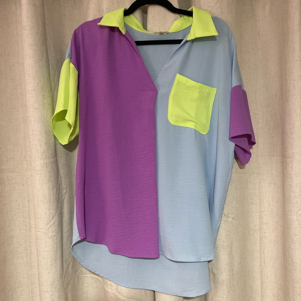 JODIFL Multicolor Button Down Shirt